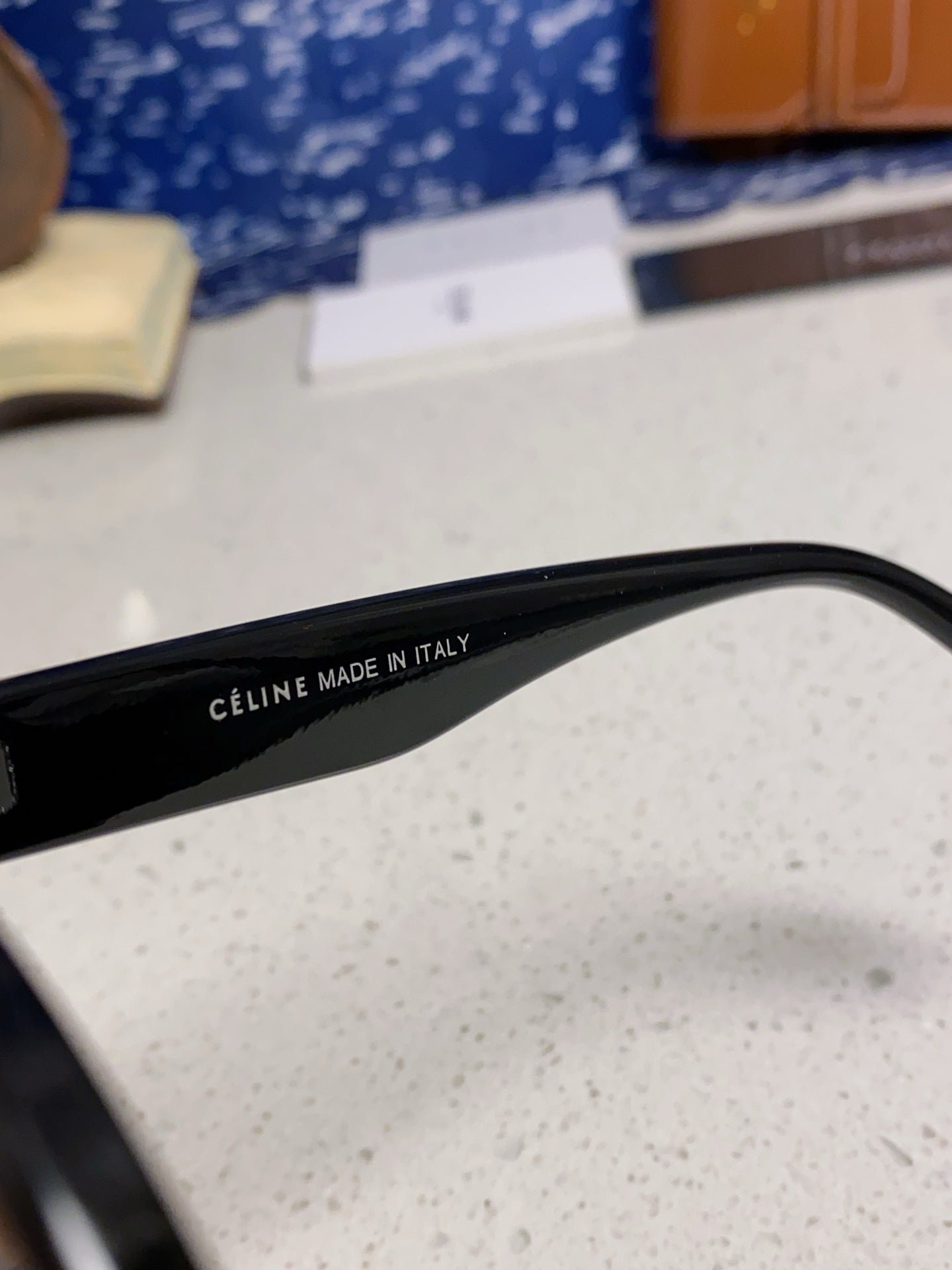 CELINE Black Triomphe Square Shades - Image 4