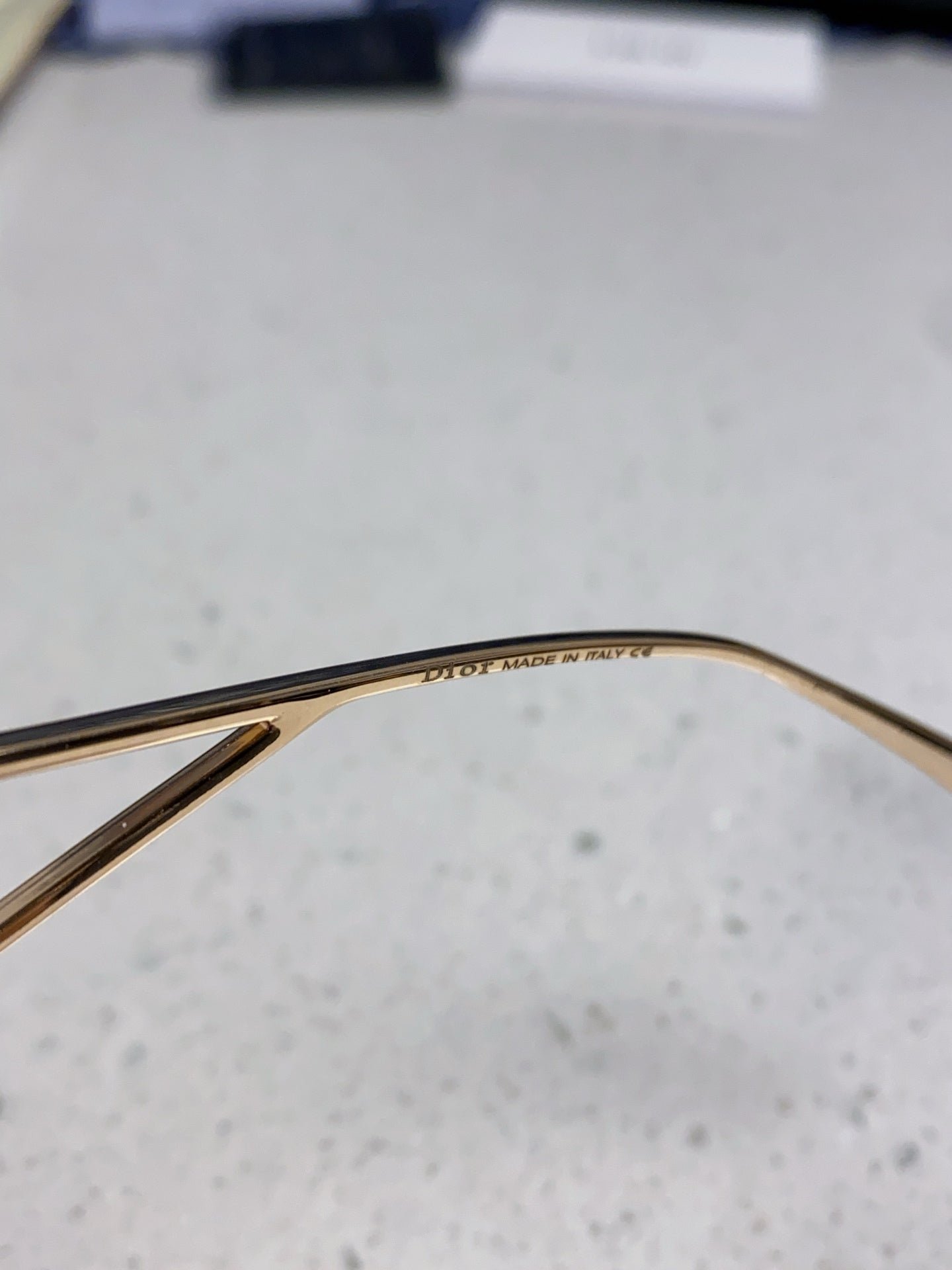 DIOR 30MONTAIGNE S7U SUNGLASS 578109 IN GOLD METAL GREY SMOKE LENSES - Image 9