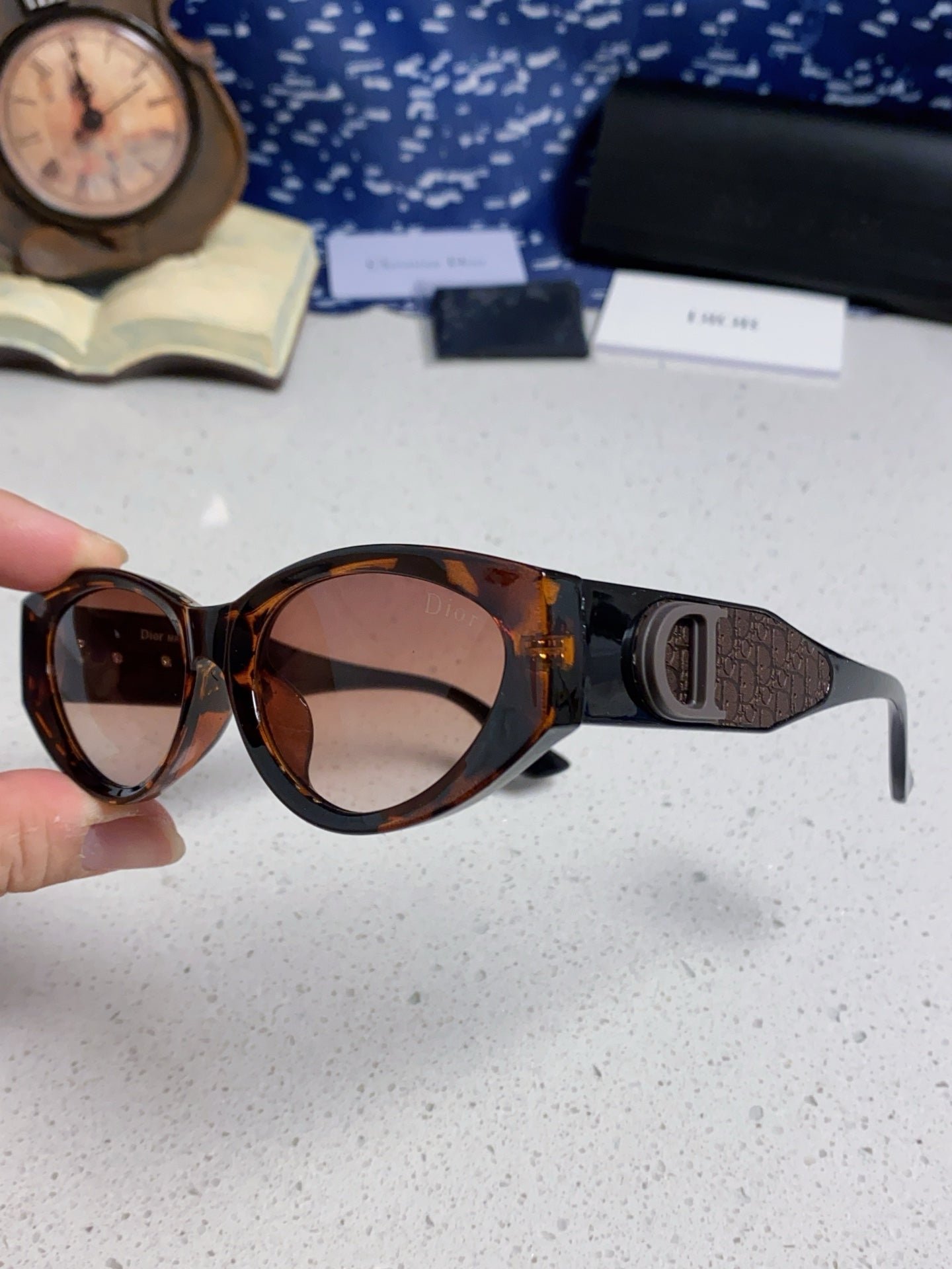 Alternative view of DIOR MONTAIGNE SUNGLASS 578114 IN HAVANA ACETATE