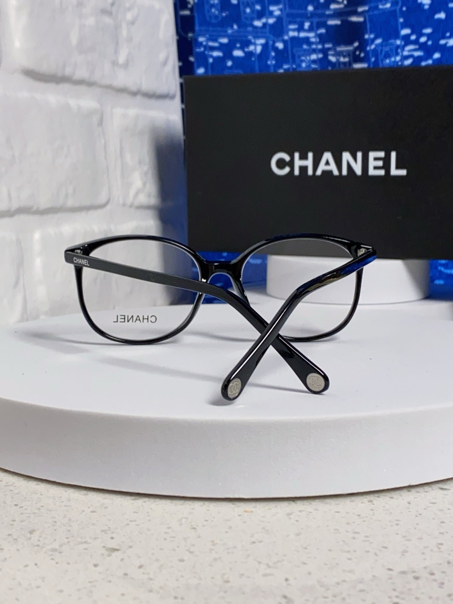 Chanel Black Round Optical Glasses - Image 5