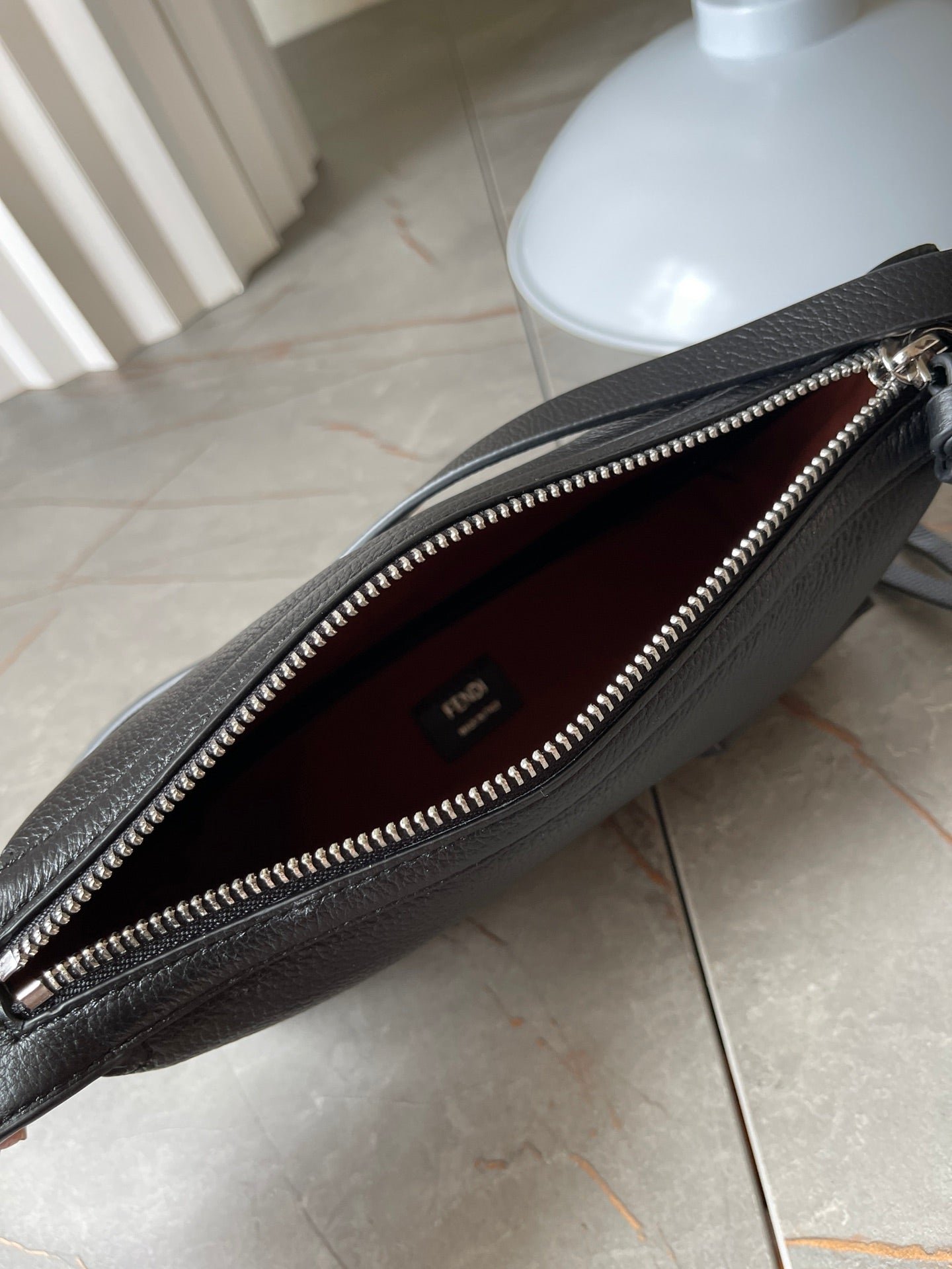 Fendi Simply Mini Black Grained Calfskin Bag - Image 8