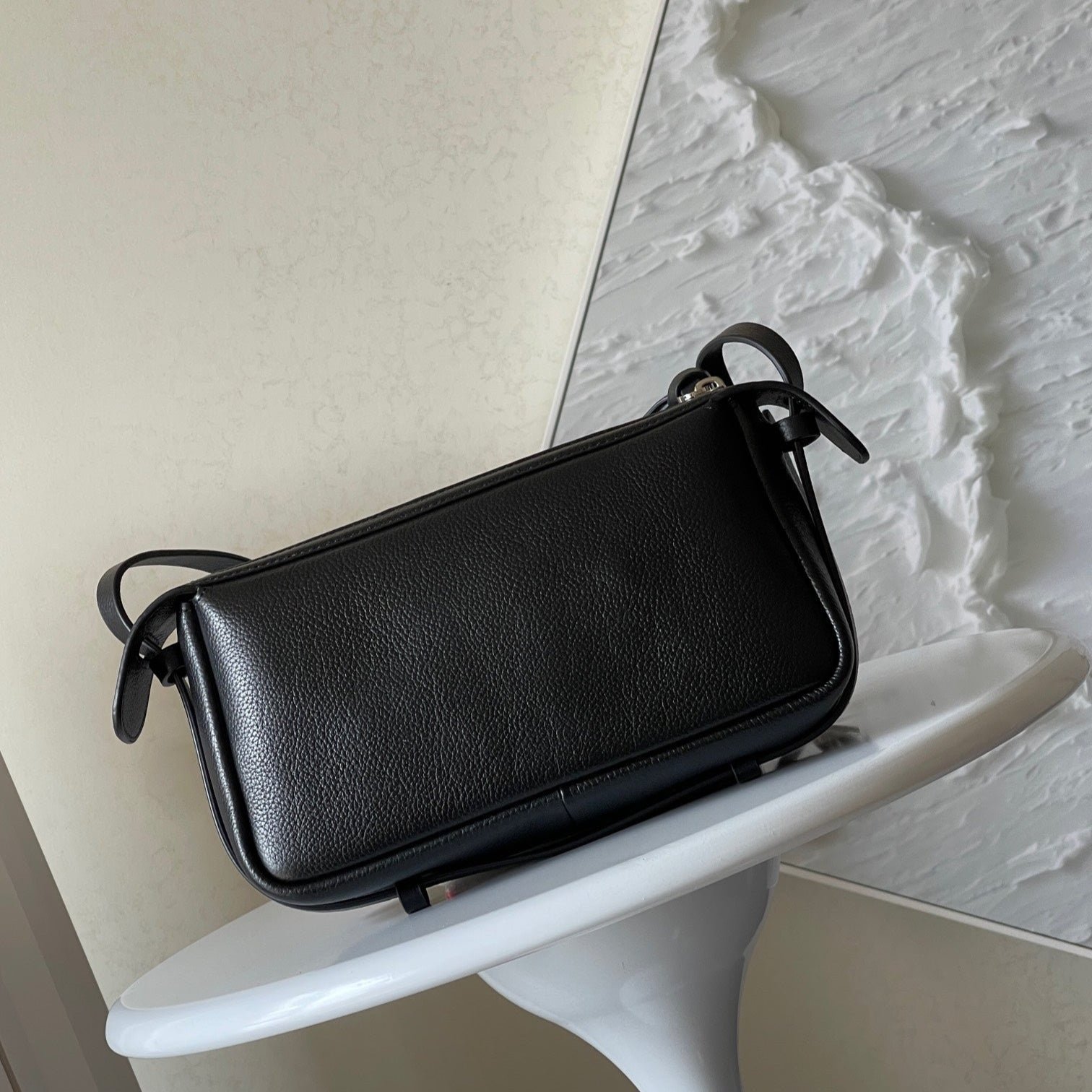 Alternative view of Fendi Simply Mini Black Grained Calfskin Bag