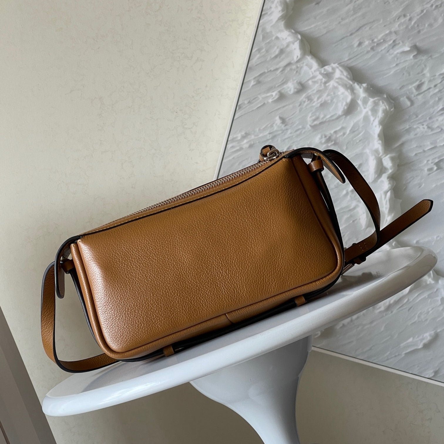 Alternative view of Fendi Simply Mini Bronze Brown Grained Calfskin