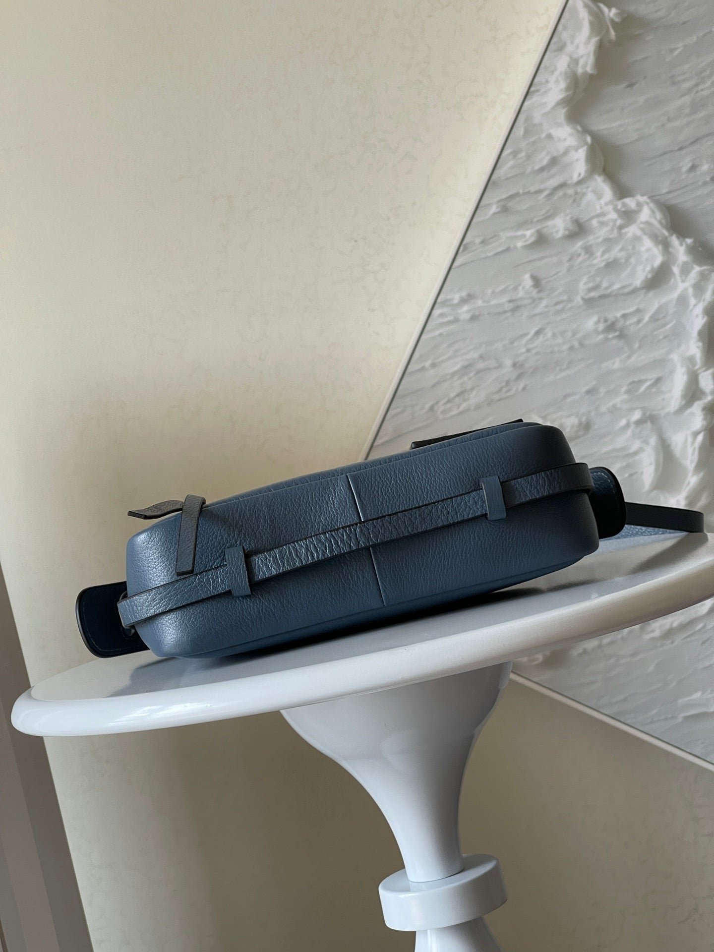 Alternative view of Fendi Simply Mini 22 Fiord Blue Grained Calfskin