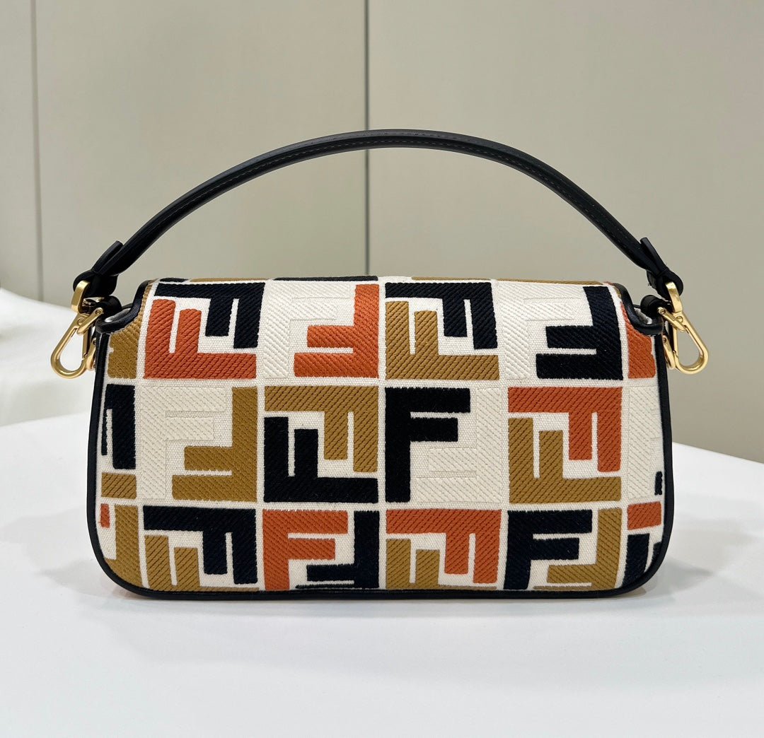 Alternative view of Fendi Baguette 27 Multicolor Embroidery Canvas