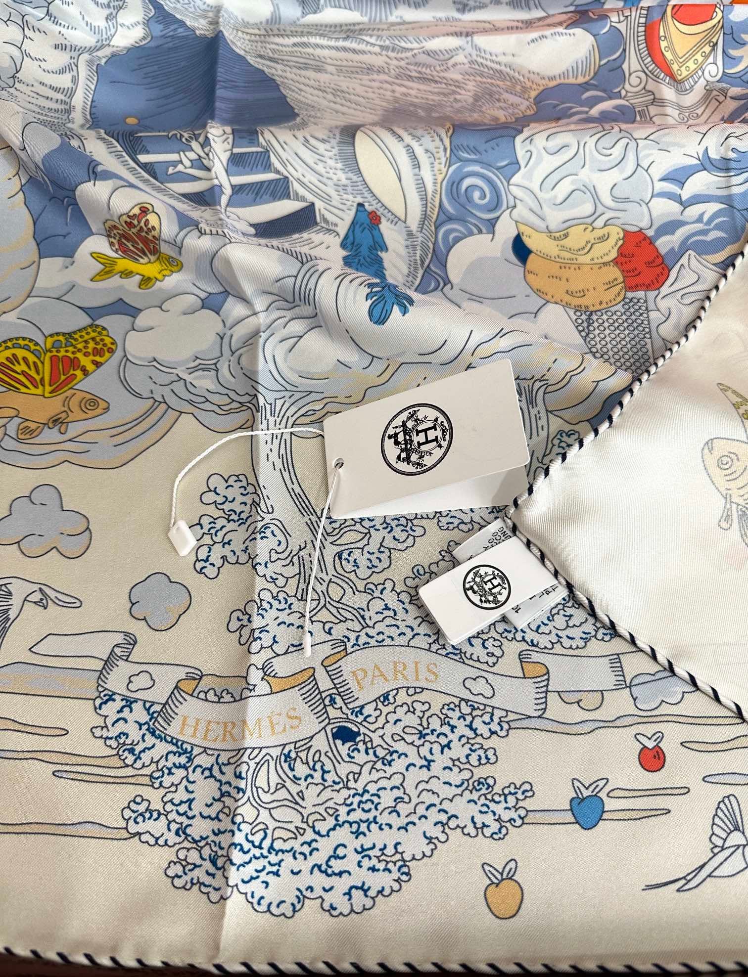 Hermès Nautical Printed Silk Scarf - Image 4