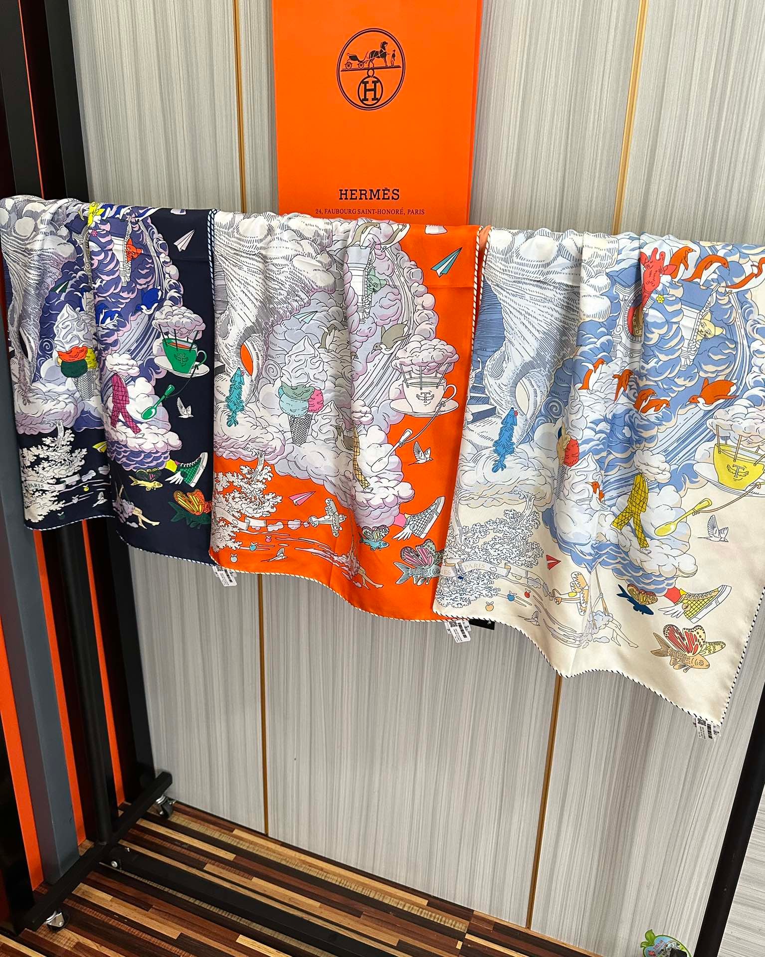 Hermès Nautical Printed Silk Scarf - Image 8