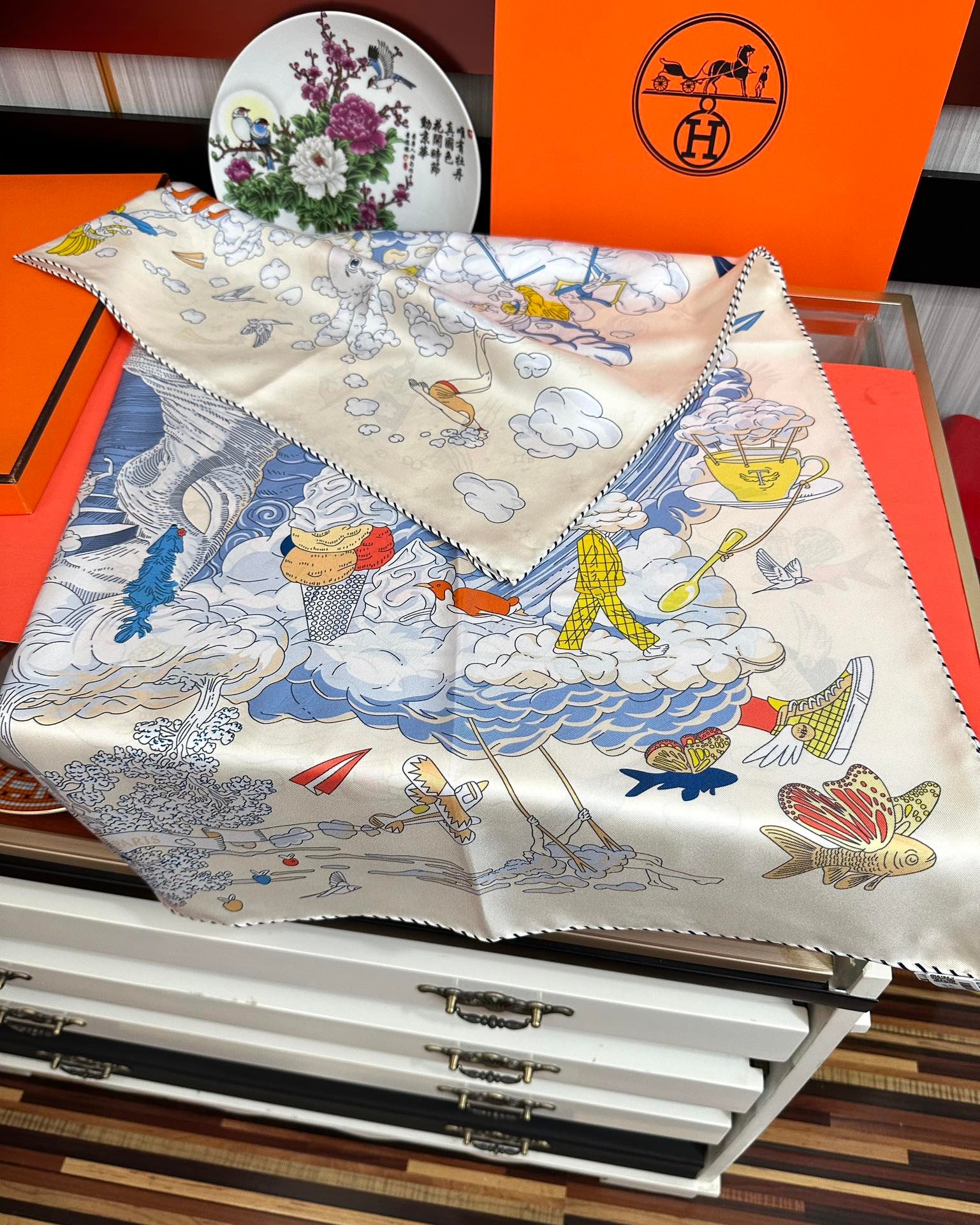 Hermès Nautical Printed Silk Scarf - Image 6