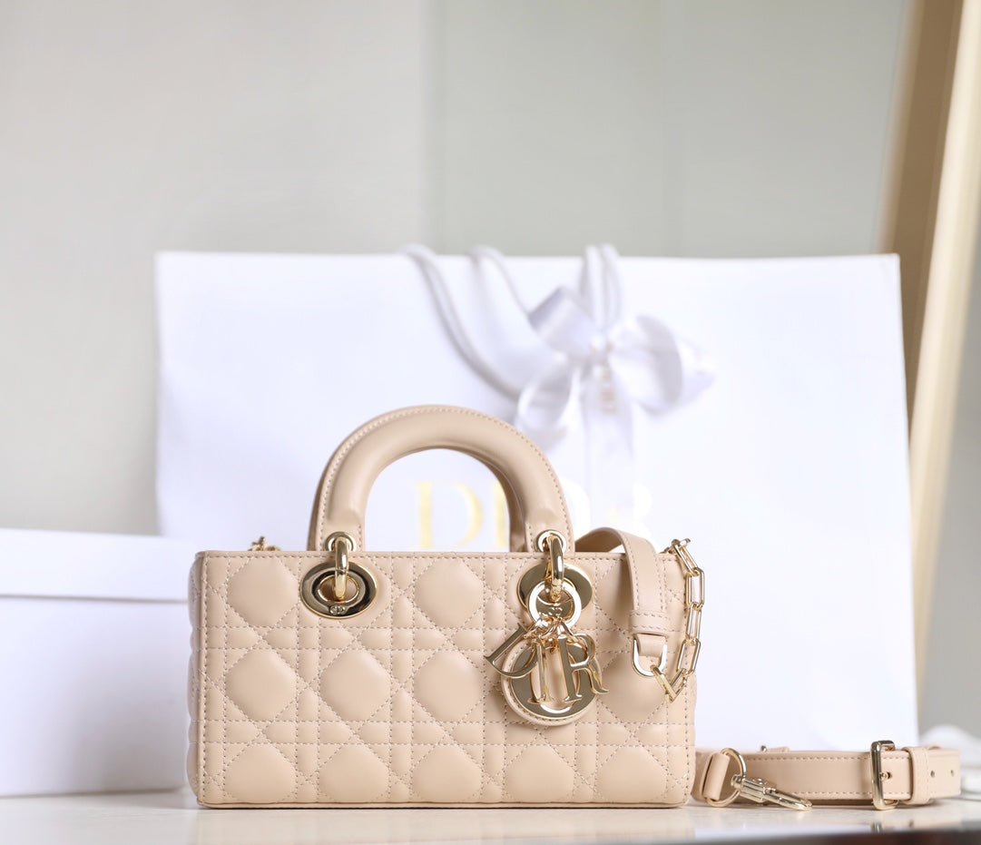 Alternative view of Dior Lady D-Joy Light Pink Lambskin Top Handle Bag