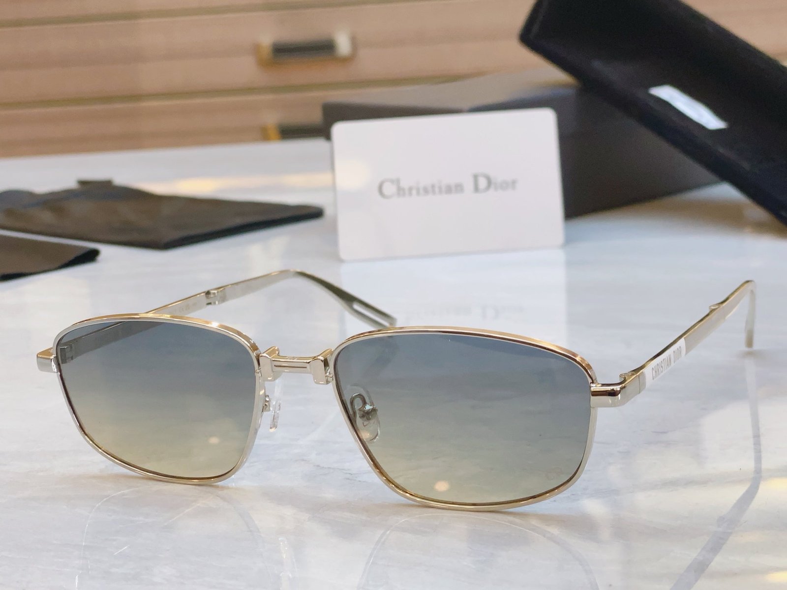 Alternative view of DIOR FOLDABLE SUNGLASS 90A1U IN METAL