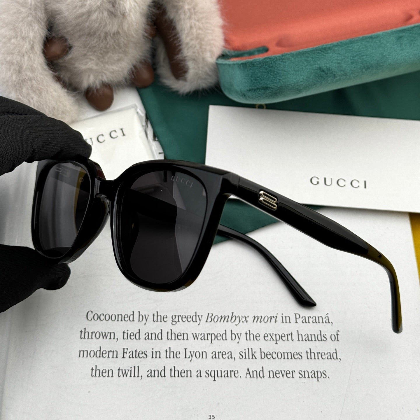 Alternative view of SQUARE FRAME SUNGLASSES G57712 IN ACETATE