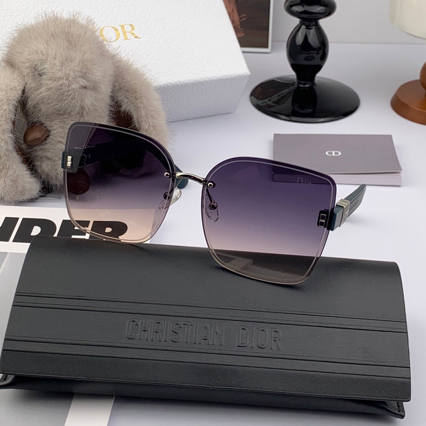 Alternative view of DIOR SIGNATURE SUNGLASS 575718 IN ACETATE