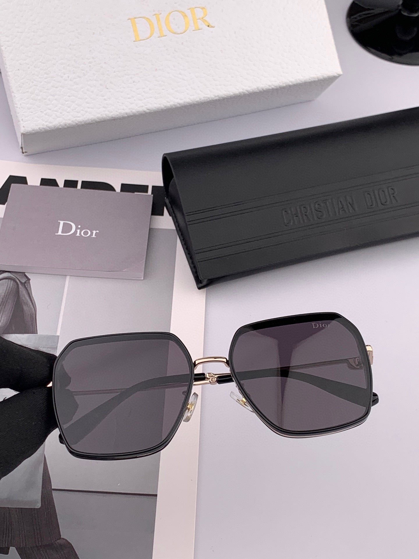 DIOR MONTAIGNE SUNGLASS D7635 IN METAL - Image 5