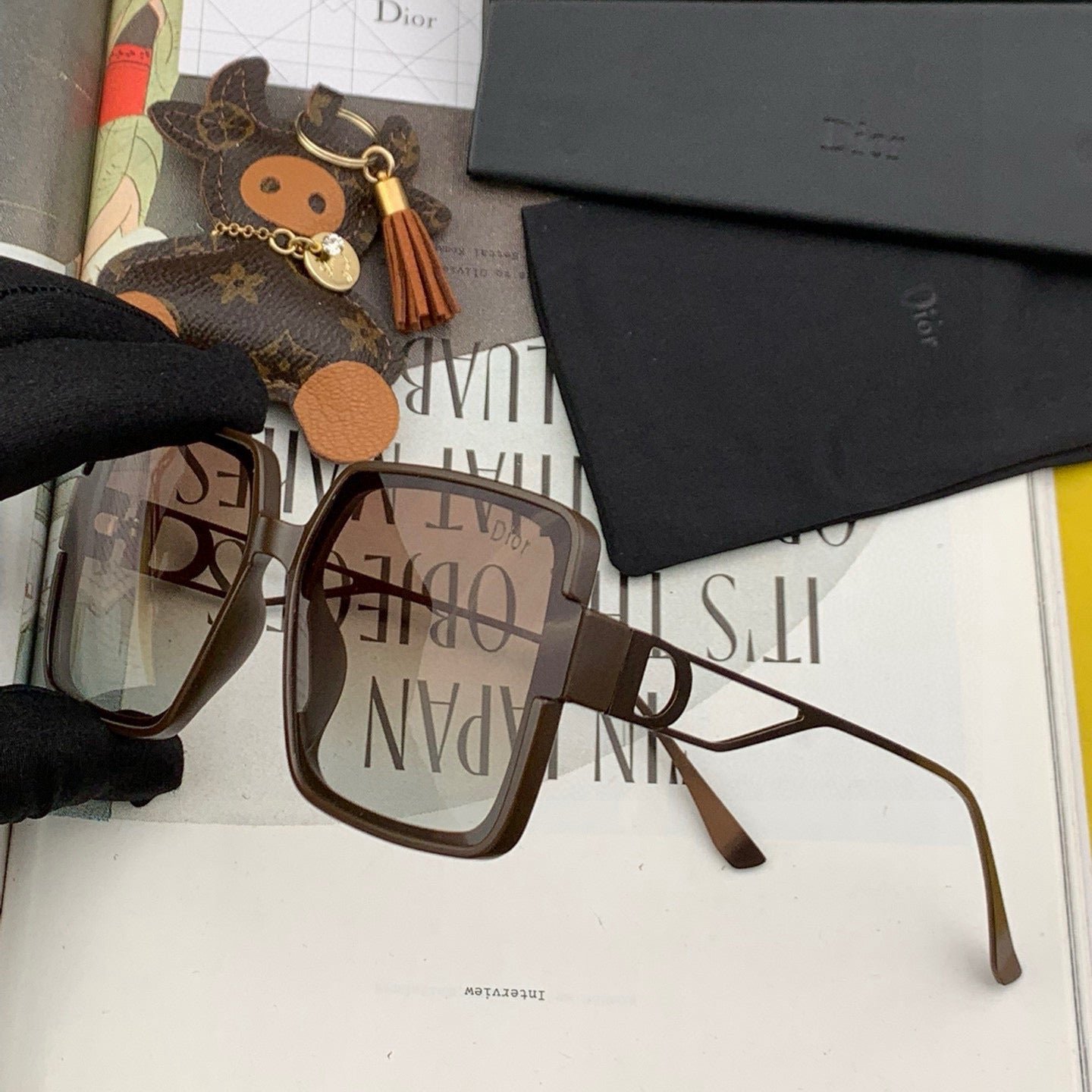 Alternative view of DIOR MONTAIGNE SUNGLASS D5541 IN METAL