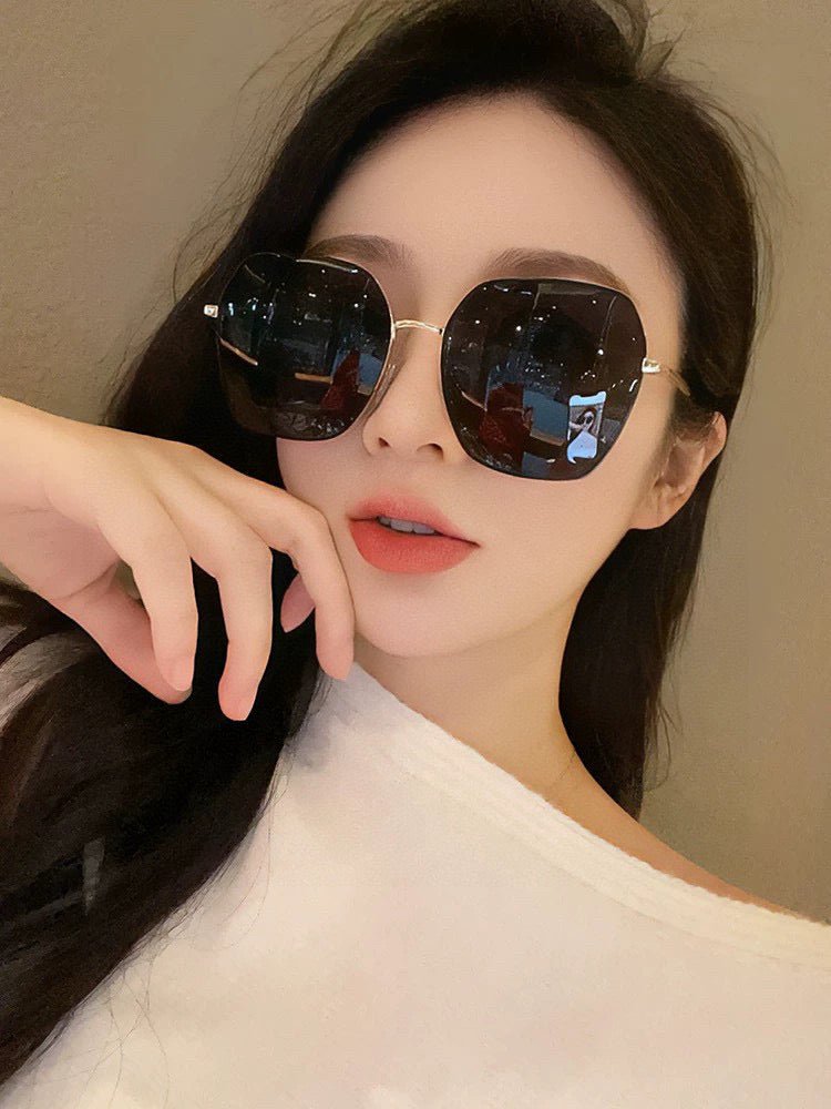SQUARE FRAME SUNGLASSES G0642 IN METAL - Image 8