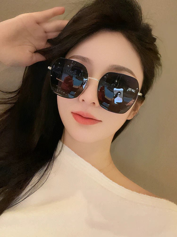 SQUARE FRAME SUNGLASSES G0642 IN METAL - Image 9