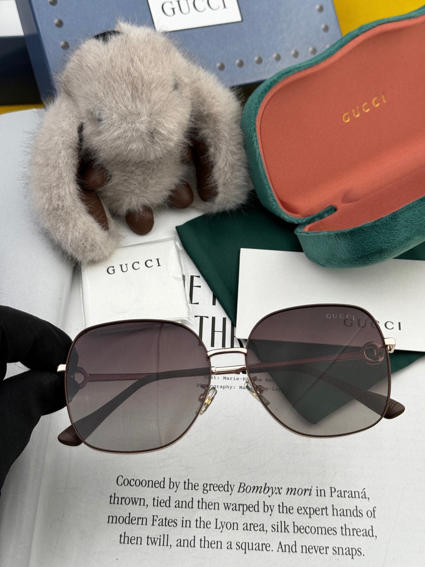 SQUARE FRAME SUNGLASSES G0642 IN METAL - Image 4