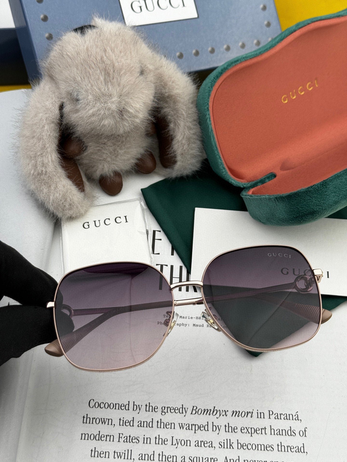 SQUARE FRAME SUNGLASSES G0642 IN METAL - Image 5