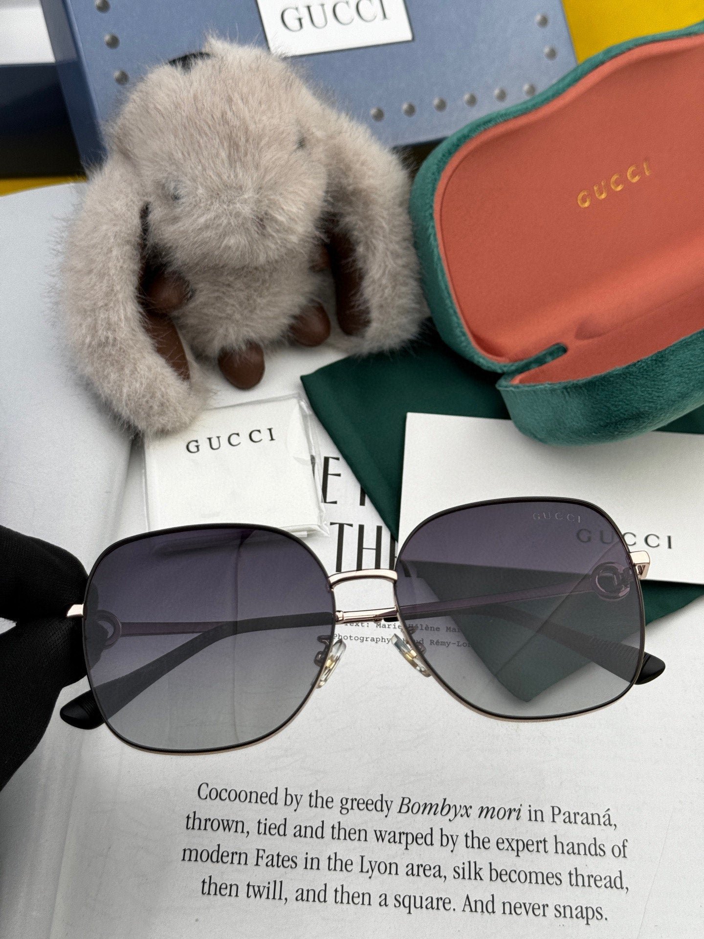 SQUARE FRAME SUNGLASSES G0642 IN METAL - Image 6