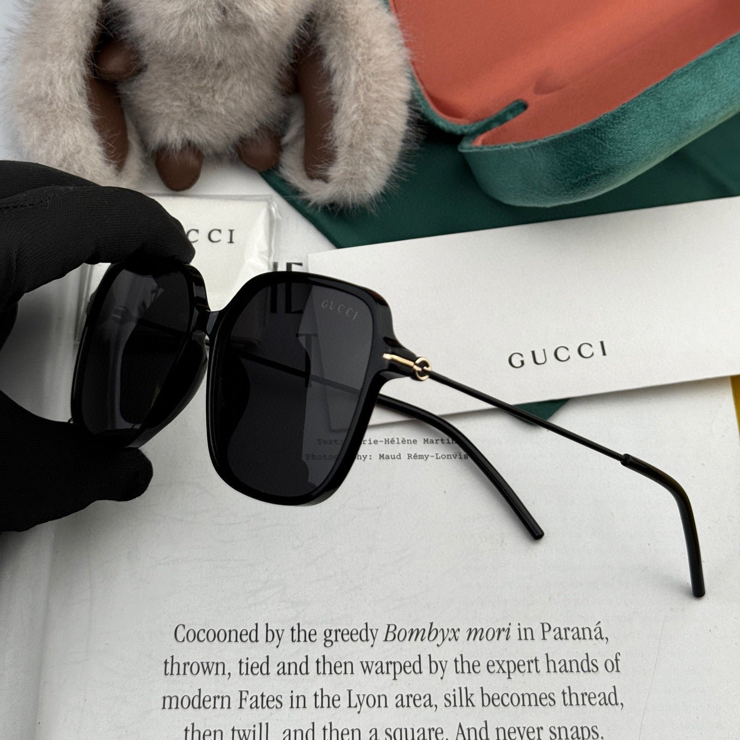 Alternative view of SQUARE FRAME SUNGLASSES G9747 IN ACETATE AND METAL