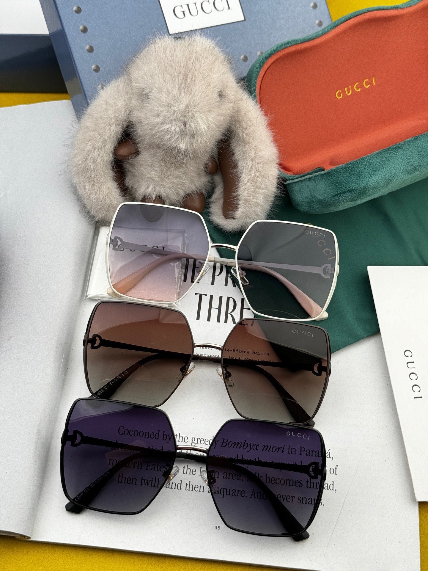 SQUARE FRAME SUNGLASSES G9638 IN METAL - Image 7