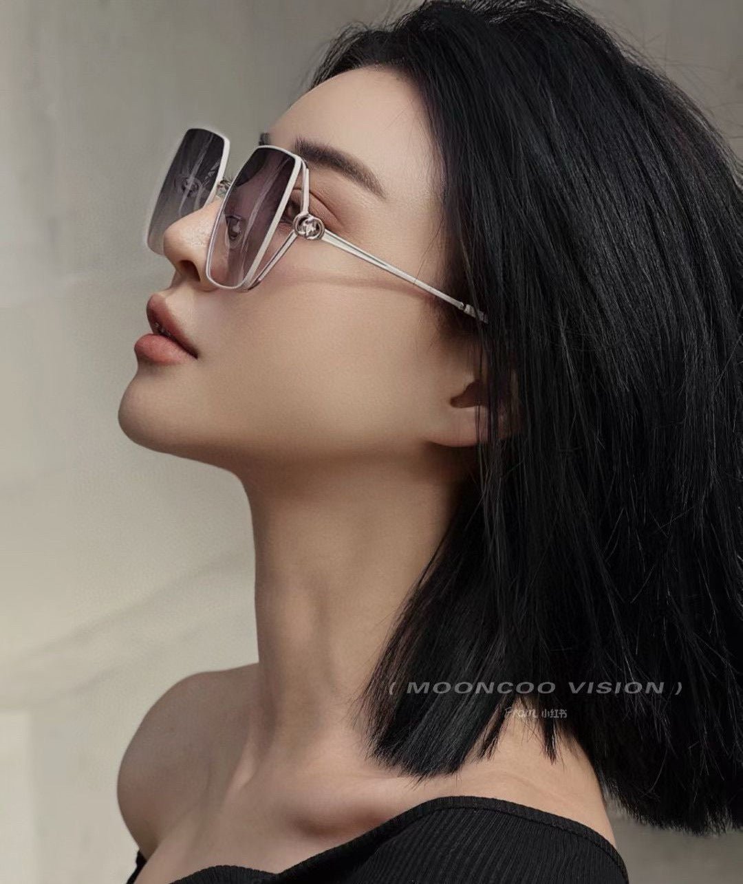 SQUARE FRAME SUNGLASSES G9638 IN METAL - Image 9