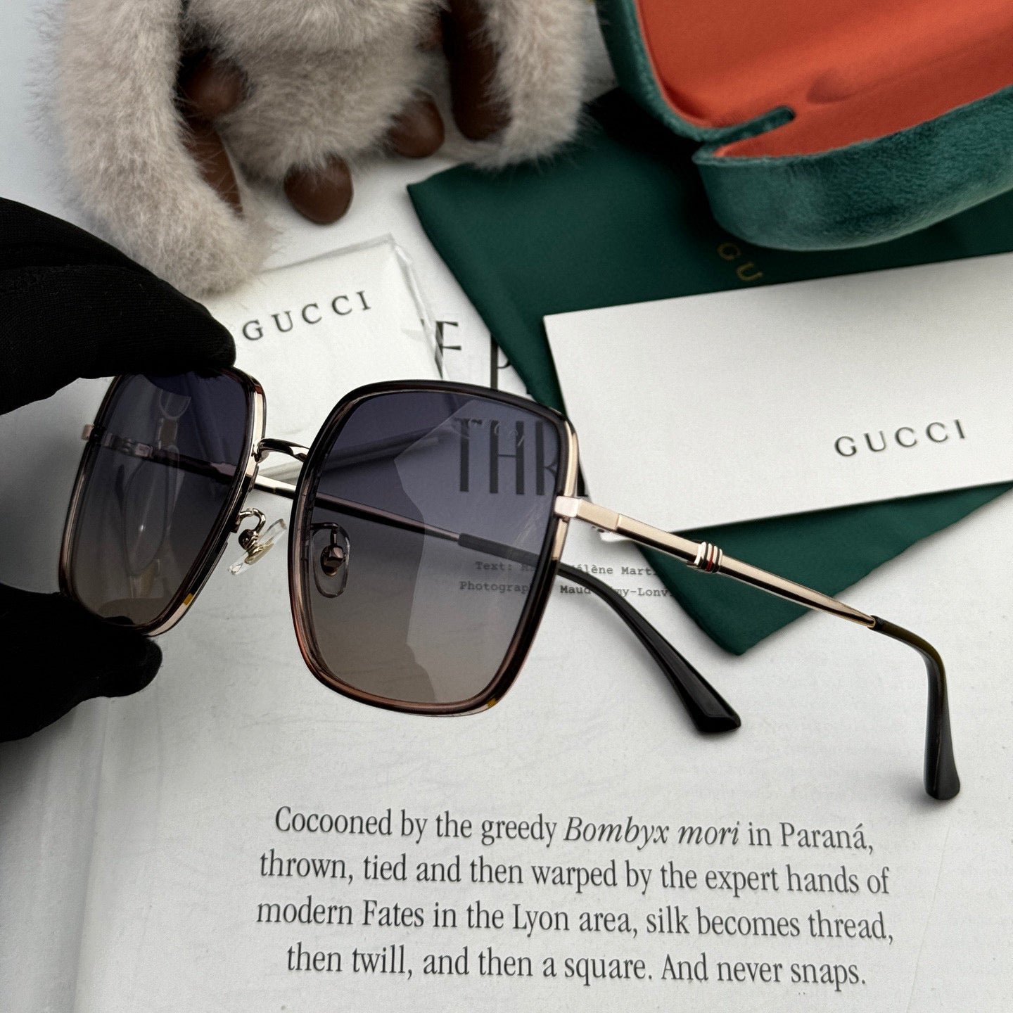 SQUARE FRAME SUNGLASSES G1640 IN METAL - Image 3