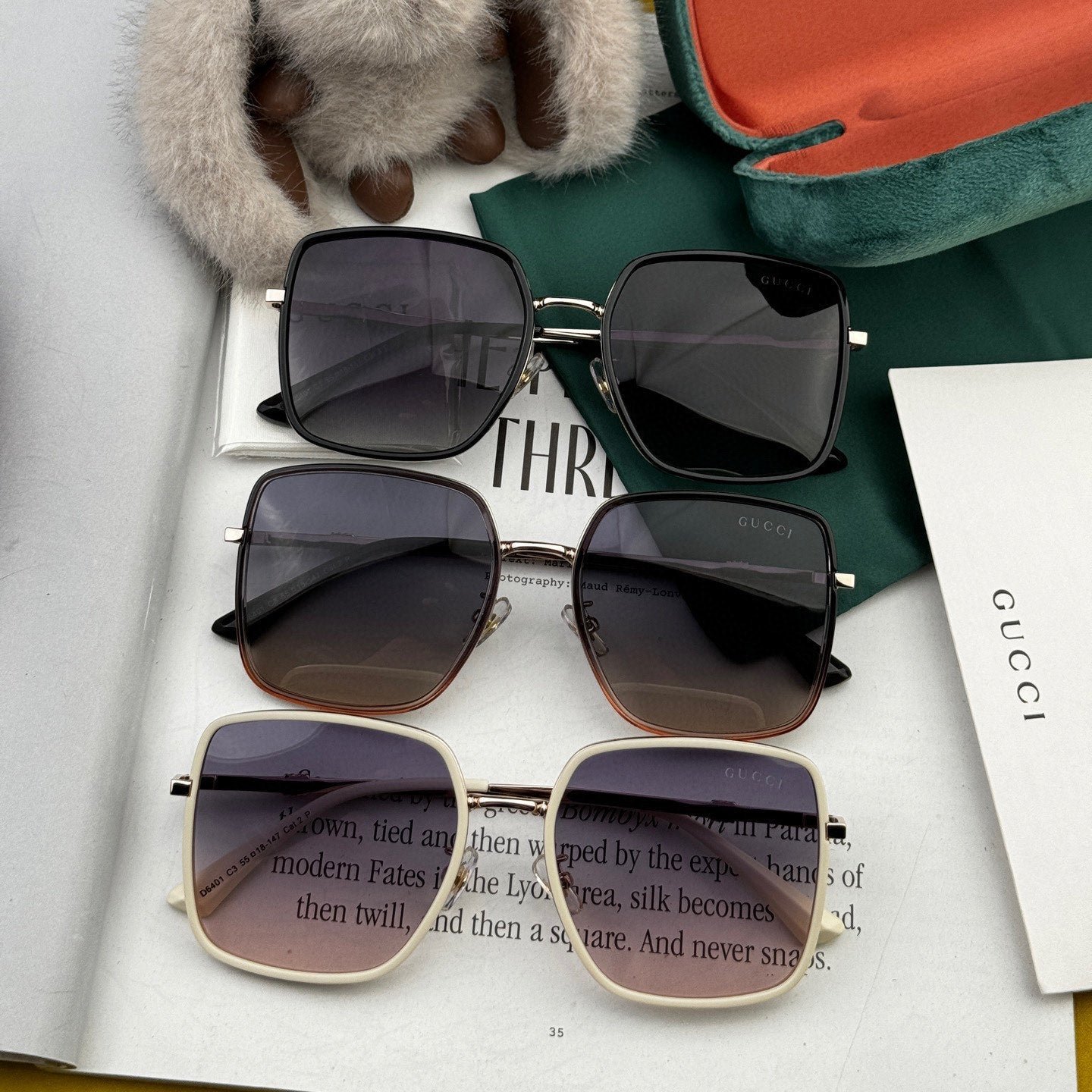 SQUARE FRAME SUNGLASSES G1640 IN METAL - Image 7