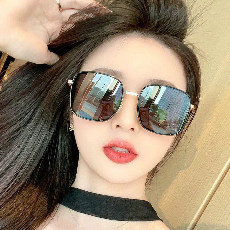SQUARE FRAME SUNGLASSES G1640 IN METAL - Image 8