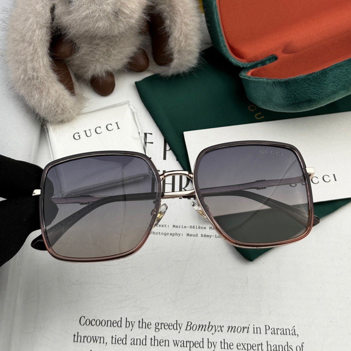 SQUARE FRAME SUNGLASSES G1640 IN METAL - Image 5