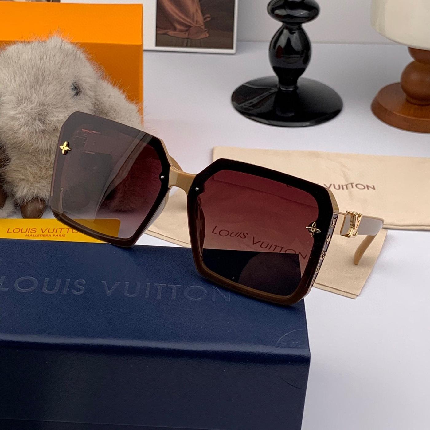 LV Embroidered Fabric Strap Frame Sunglasses
