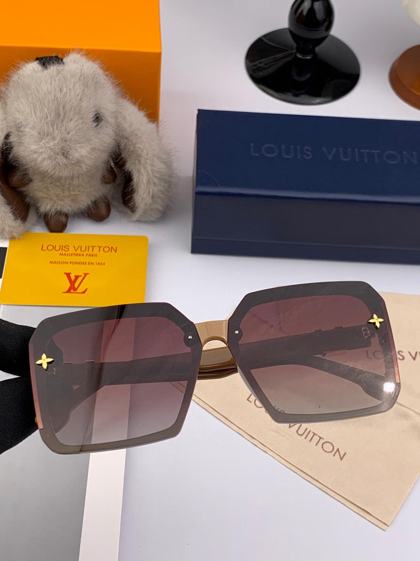 Alternative view of LV Embroidered Fabric Strap Frame Sunglasses