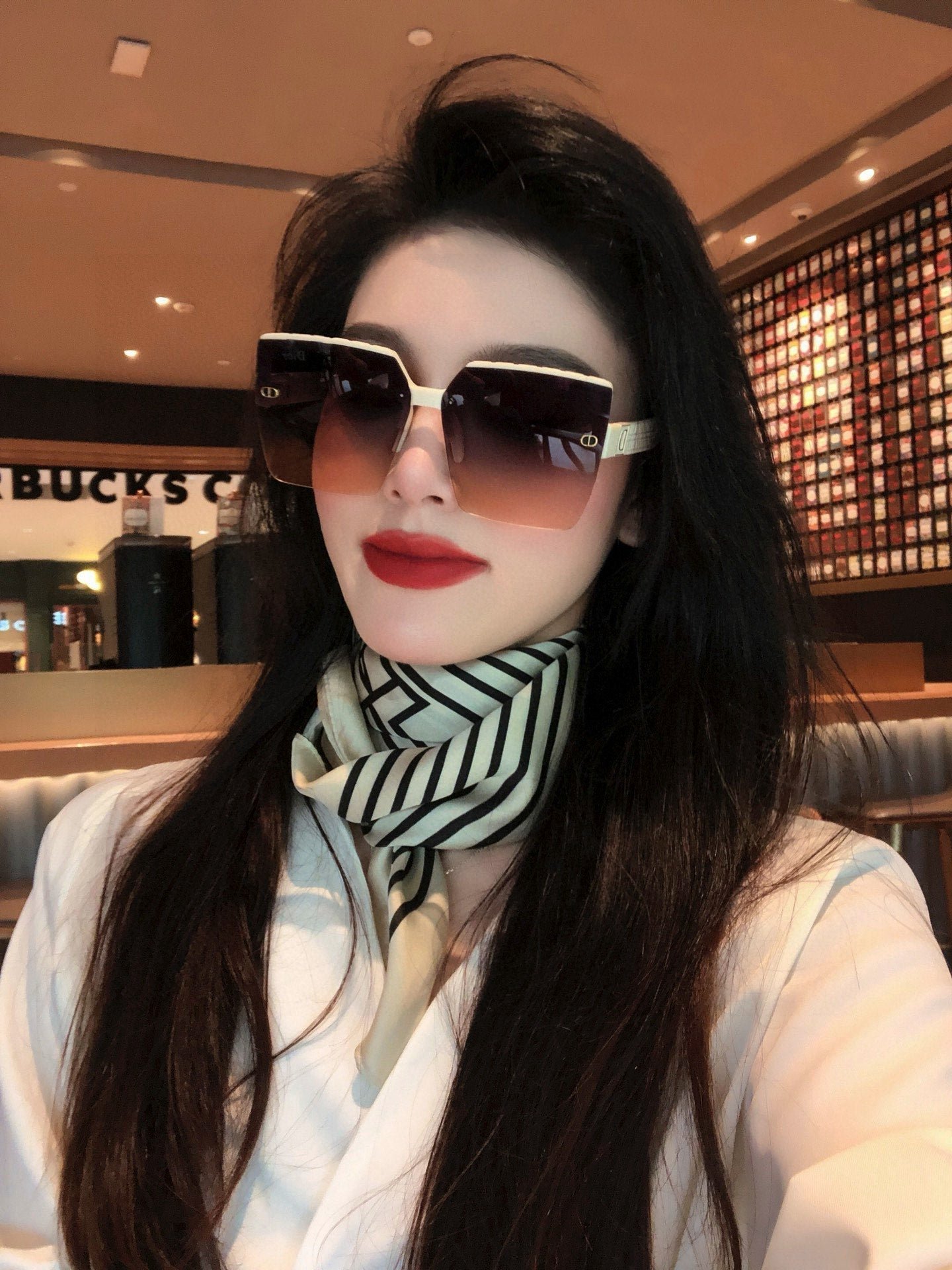 Dior Grey Shield Mirror Sunglasses - Image 8