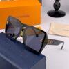 LV Black Gold Hexagon Square Sunglasses