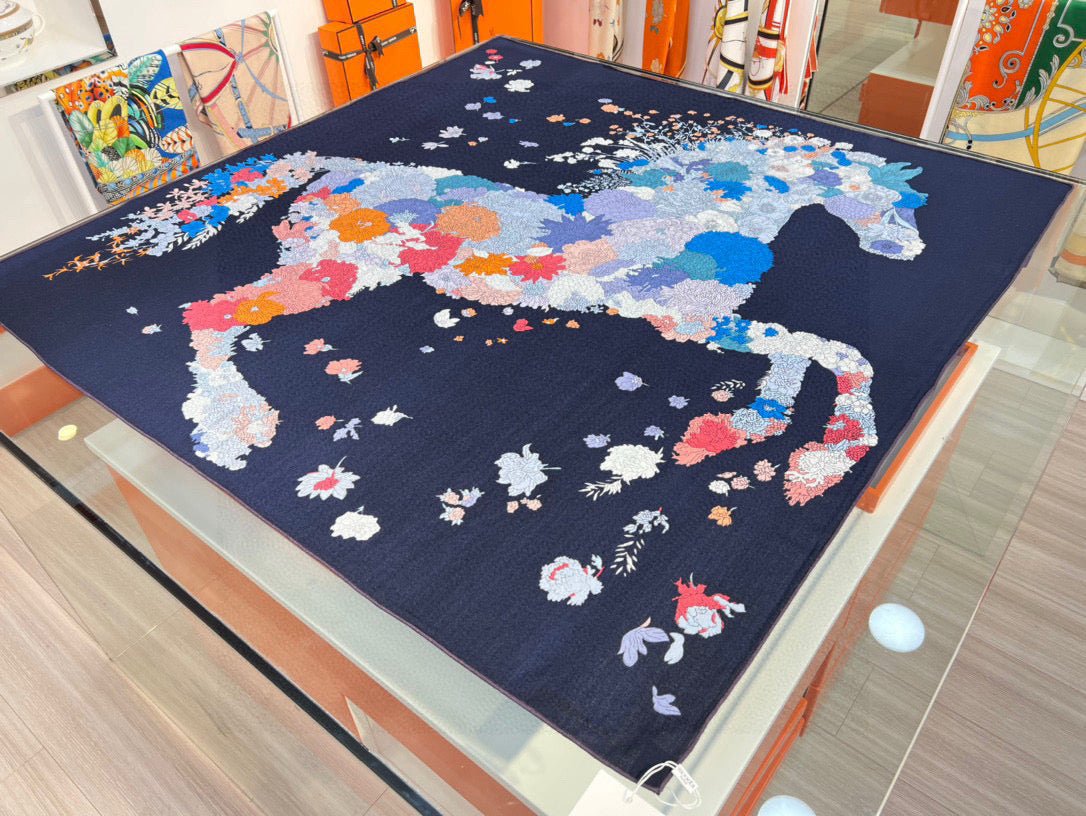 Alternative view of HERMES HERMES 25S SCARF 140 IN SILK 724765