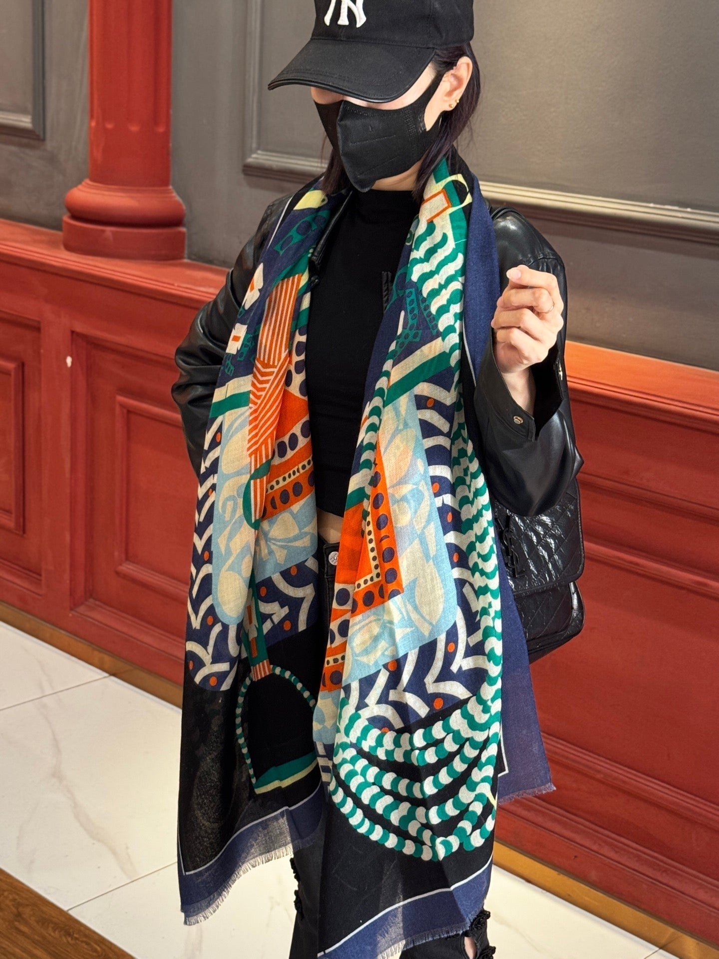 Hermès Silk Map Shawl - Image 8