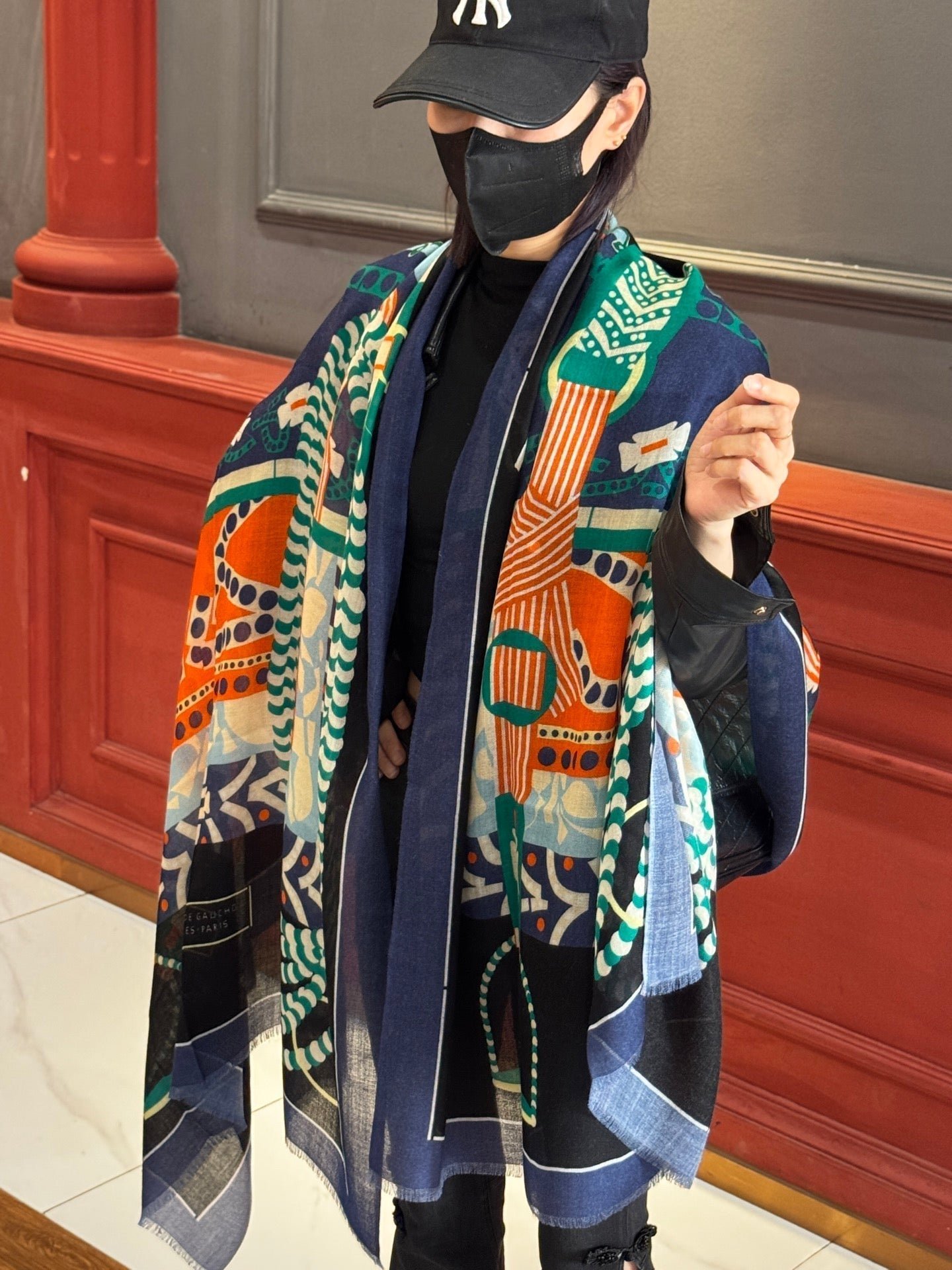 Hermès Silk Map Shawl - Image 4