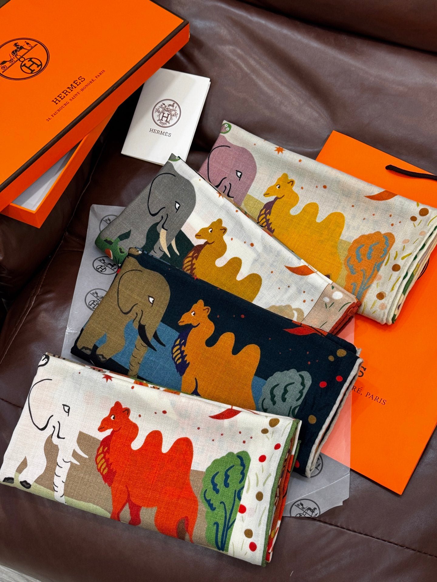 Hermès Pure Silk Cartoon Twilly - Image 12