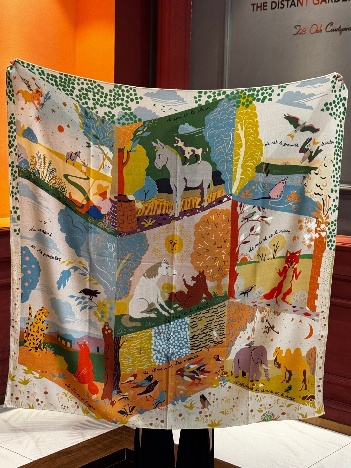 Alternative view of HERMES HERMES 25S SCARF 140 IN SILK 733913