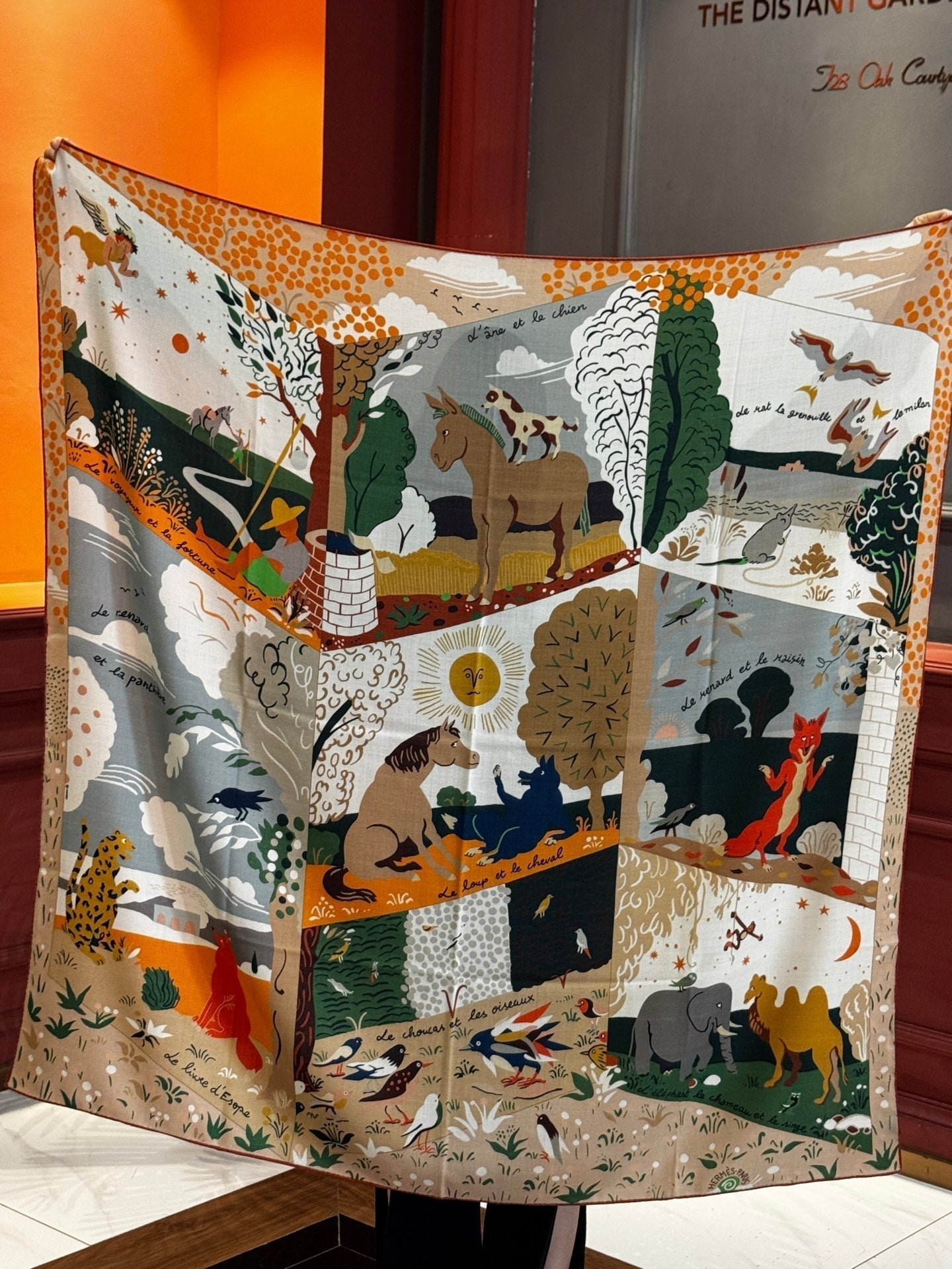 Alternative view of HERMES HERMES 25S SCARF 140 IN SILK 733915