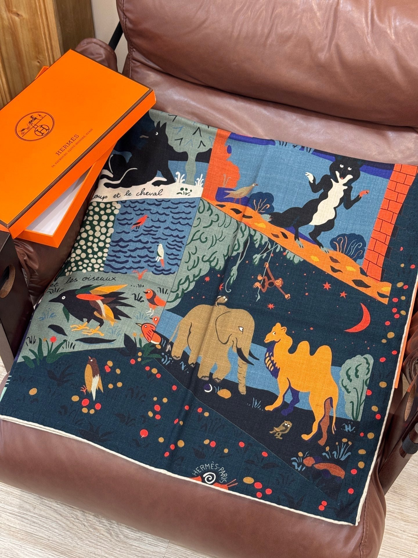 Hermès Pure Silk Cartoon Twilly - Image 7