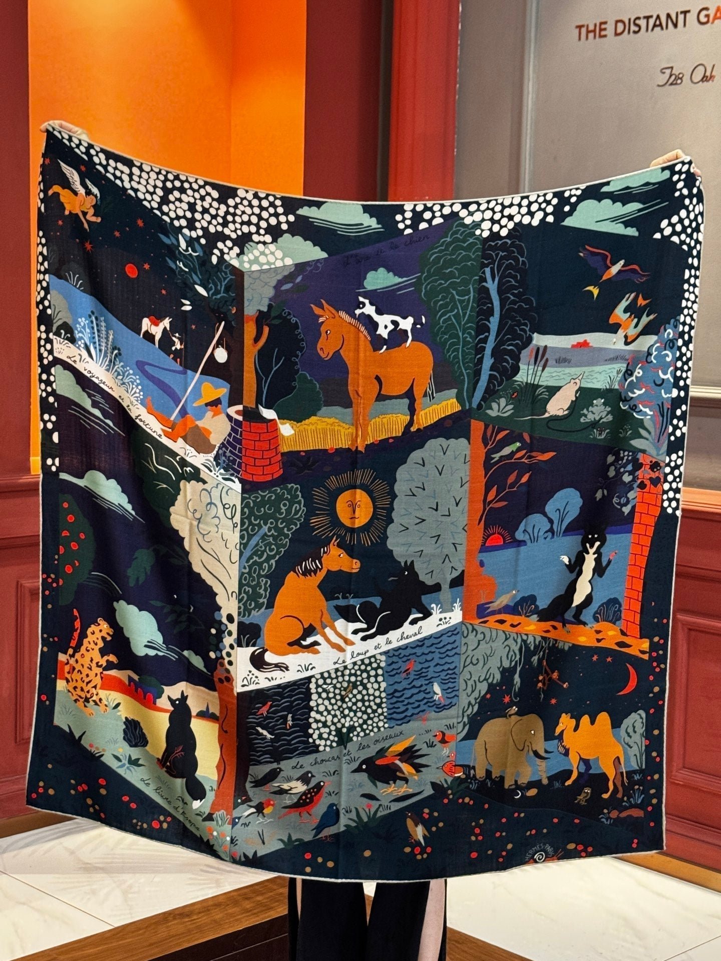 Alternative view of HERMES HERMES 25S SCARF 140 IN SILK 733916