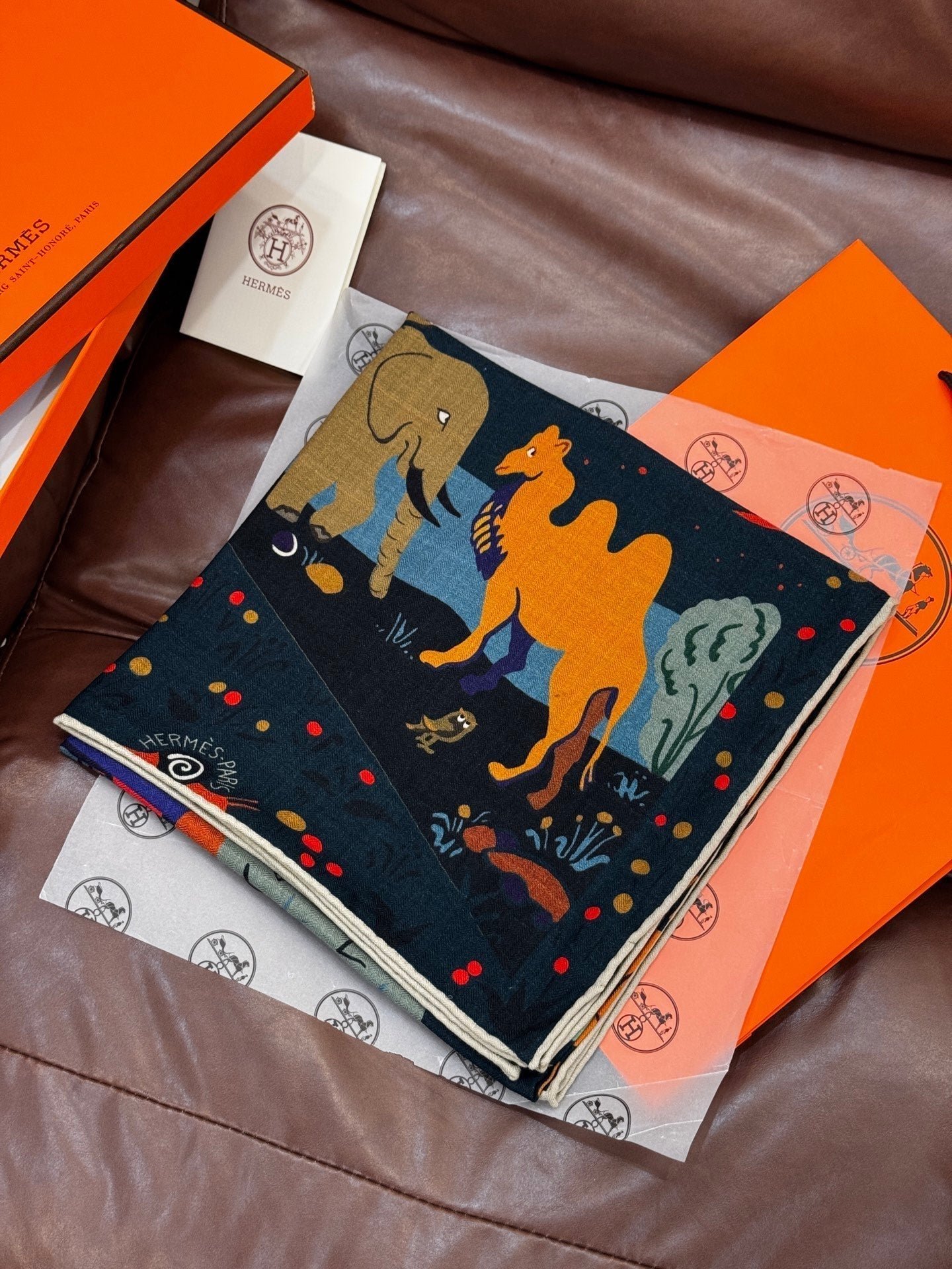 Hermès Pure Silk Cartoon Twilly - Image 11
