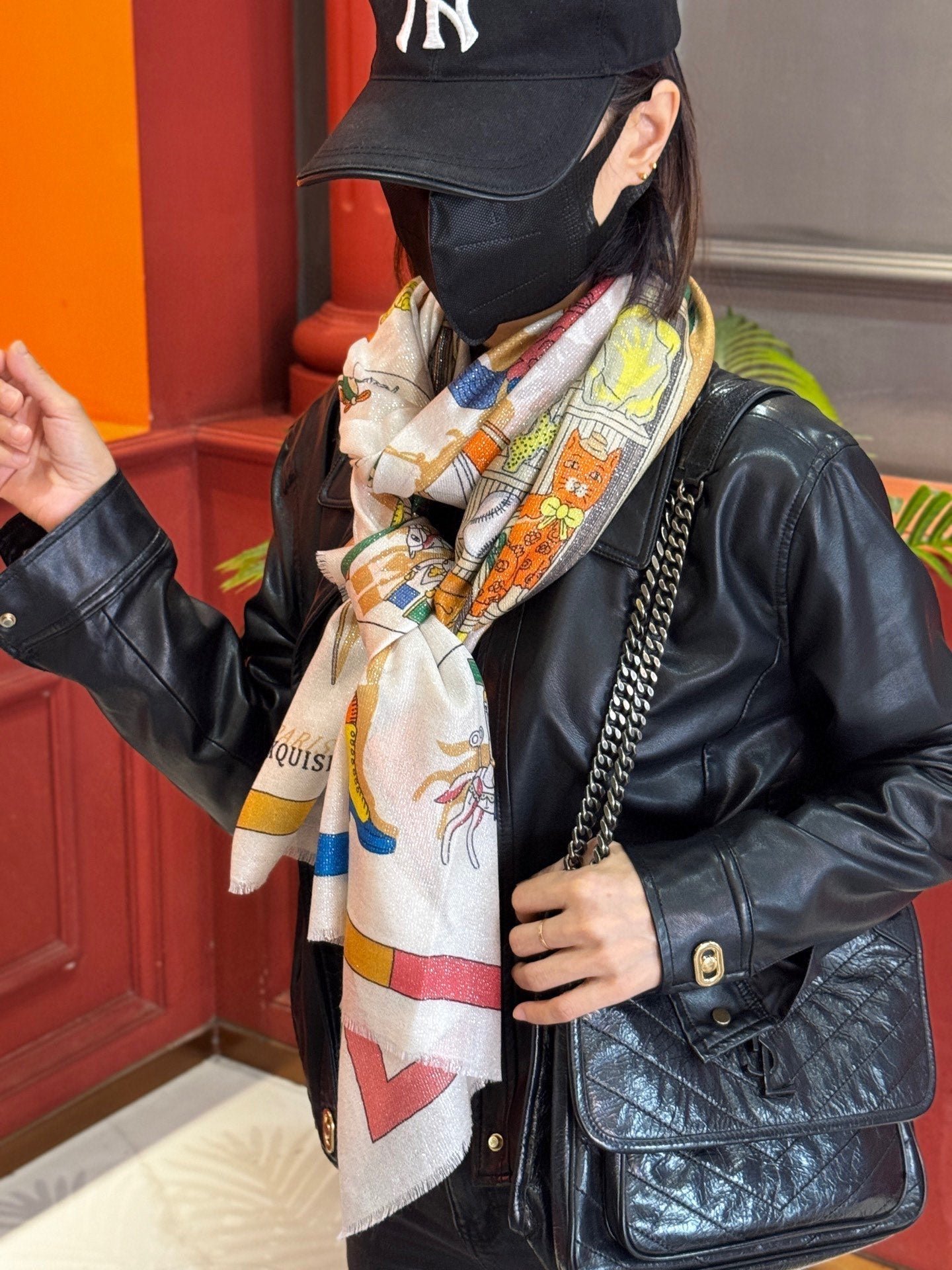 HERMES HERMES 25S SCARF 200 IN SILK 856443 - Image 4