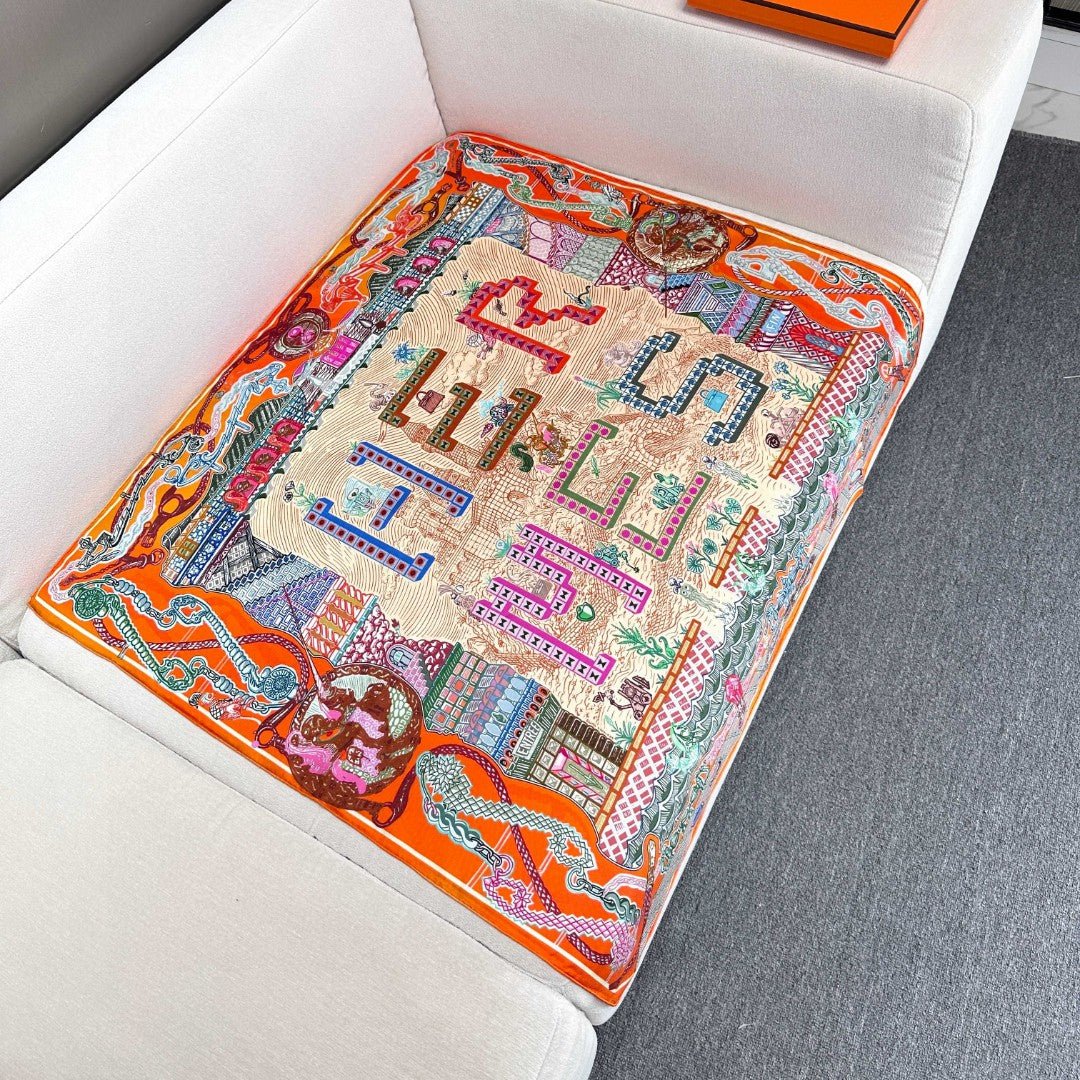 Alternative view of HERMES HERMES 25S SCARF 90 IN SILK 726441