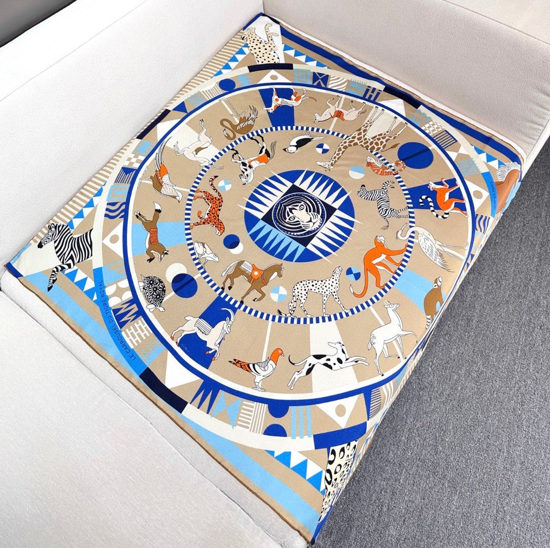 Alternative view of HERMES HERMES 25S SCARF 90 IN SILK 730645