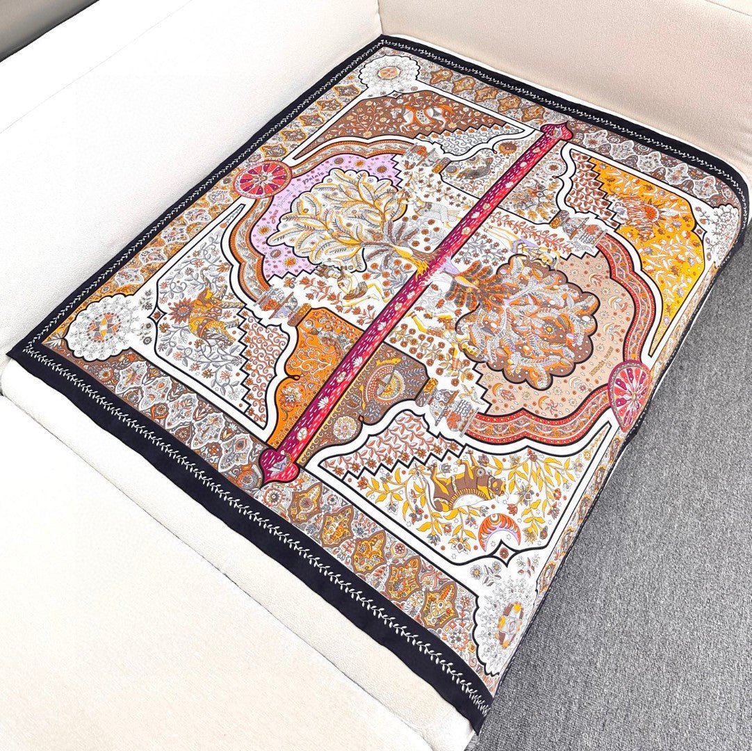 Alternative view of HERMES HERMES 25S SCARF 90 IN SILK 724811