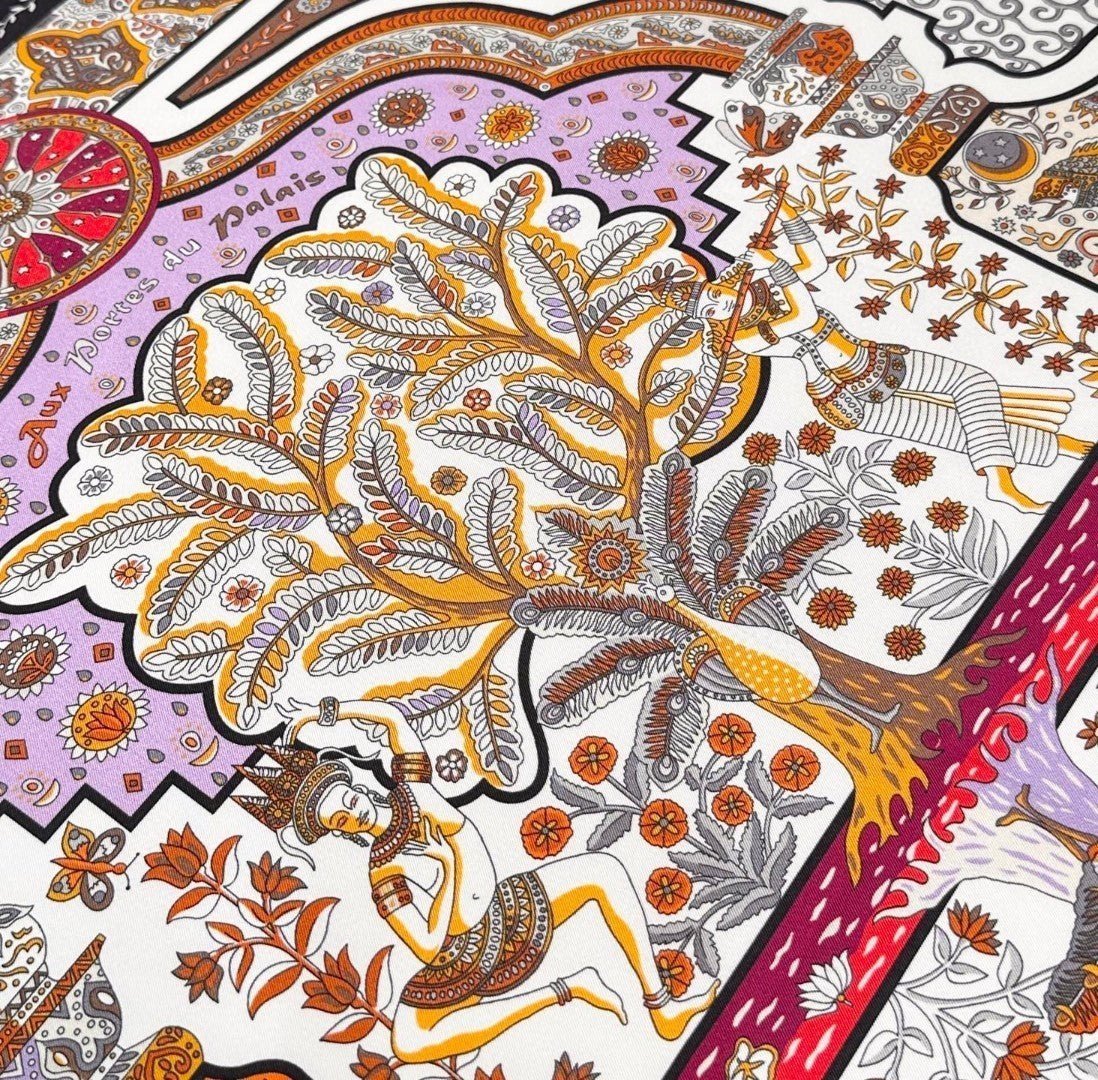 Hermès Paisley Silk Shawl - Image 5
