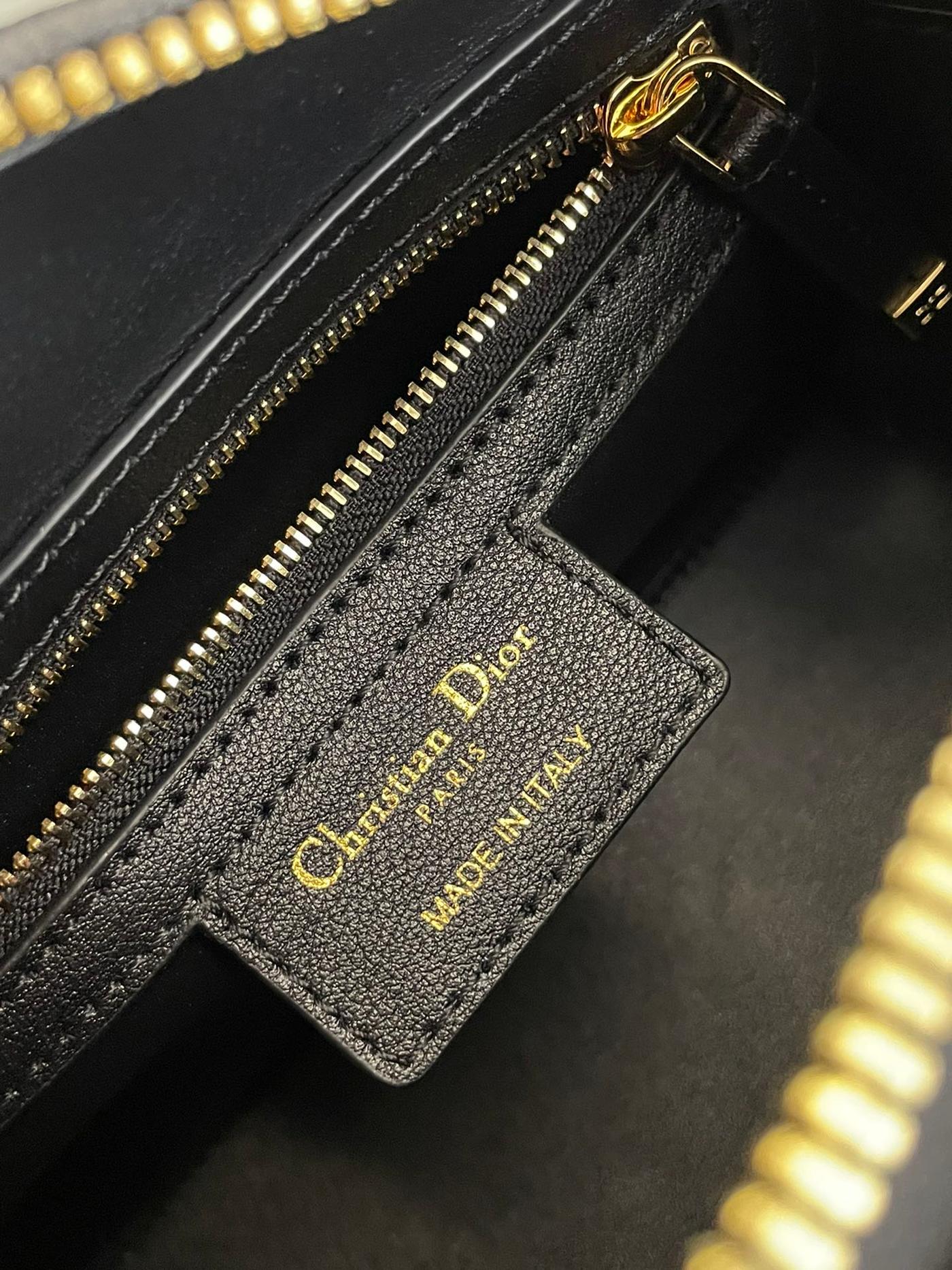 Alternative view of Dior Groove 20 Black Calfskin Gold Hardware