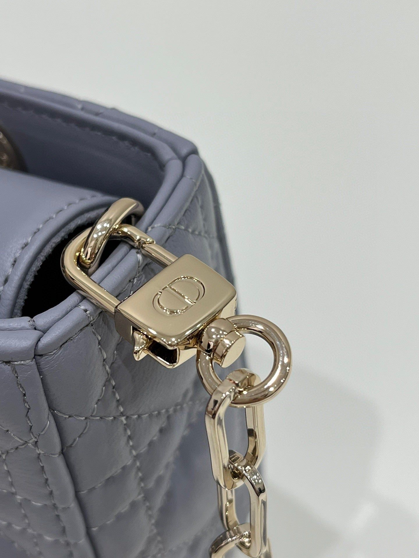 Dior Small D-Joy Bag 22 Grey Lambskin - Image 8
